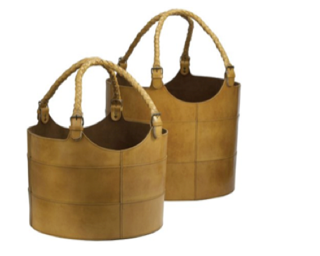 Leather Basket
